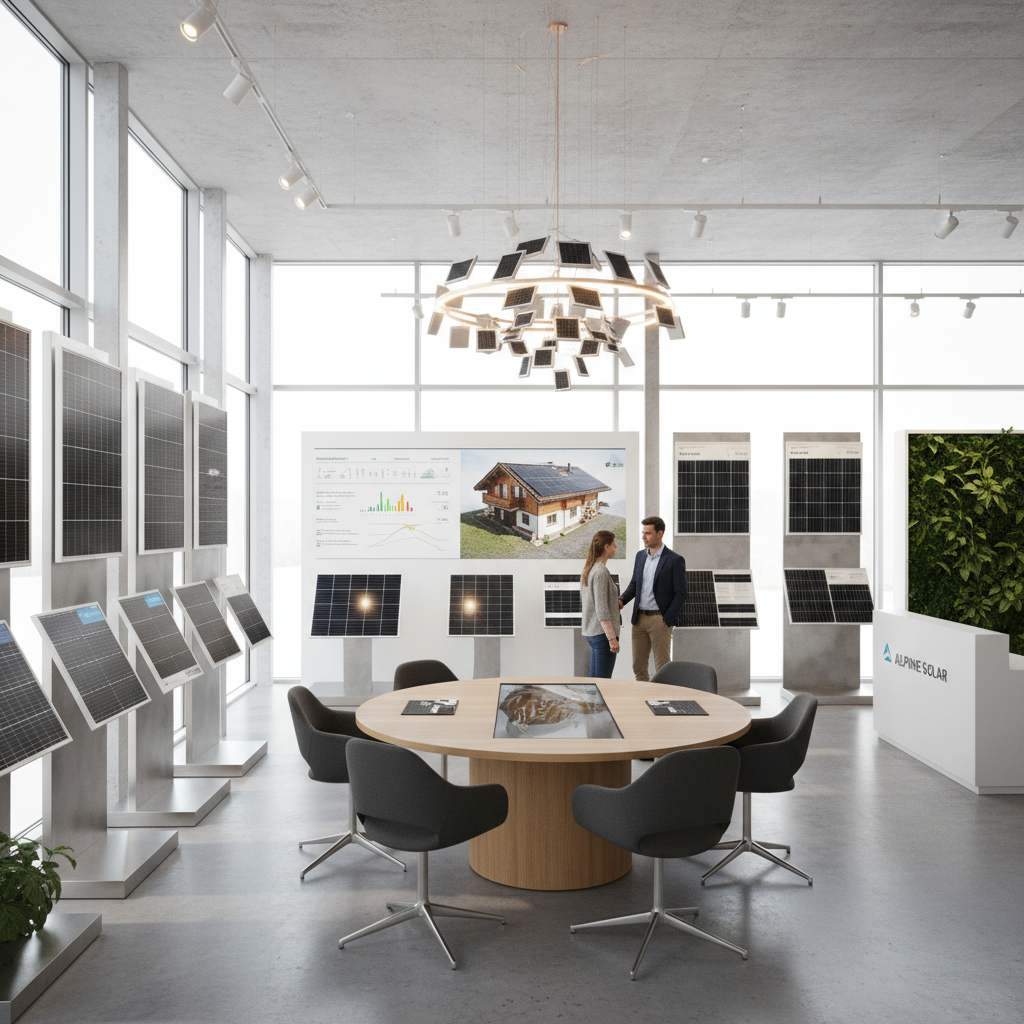 Photovoltaik-Module bei Sonnenschein