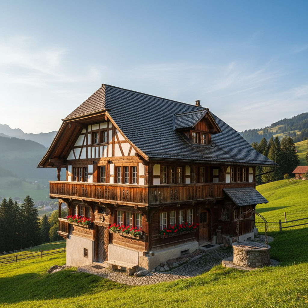 Solarpanels auf Einfamilienhaus in der Schweiz