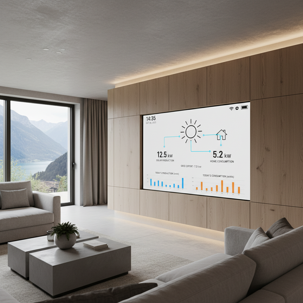 Solaranlage auf Schweizer Hausdach